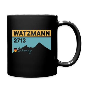 Watzmann Crossing Mount Berchtesgaden Hiking - Full Colour Mug - black - Right