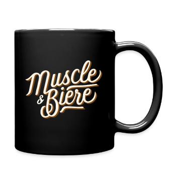 Muscle & Bière ! 🍺 - Mug uni - noir - Droite