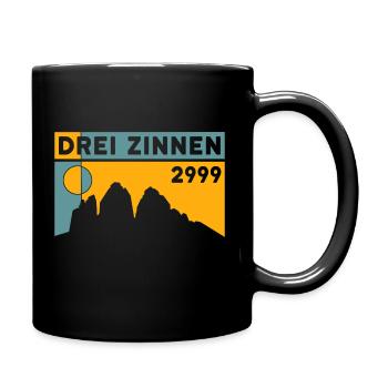 Drei Zinnen Tre Cime Lavaredo Dolomiten Wanderung - Tasse einfarbig - Schwarz - Rechts