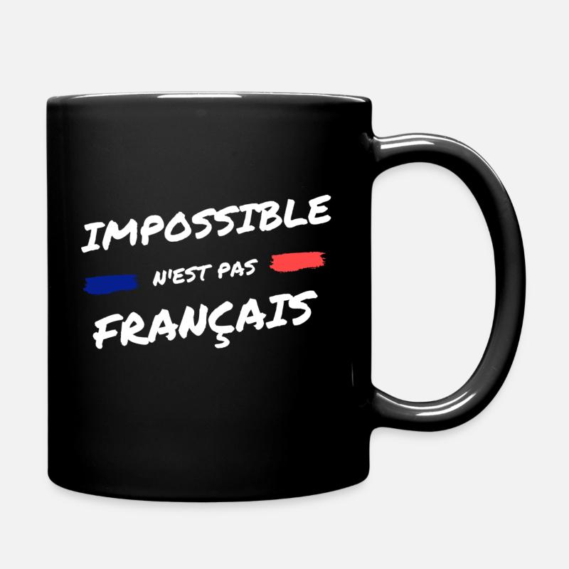 Impossible n'est pas français. - Mug uni - noir