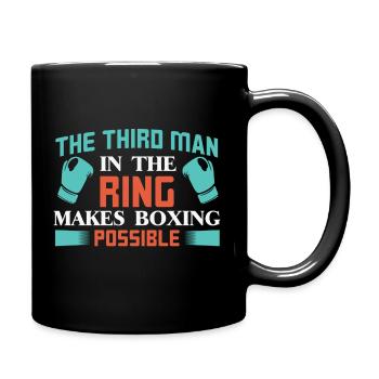 The Third Man in the Ring - Tasse einfarbig - Schwarz - Rechts