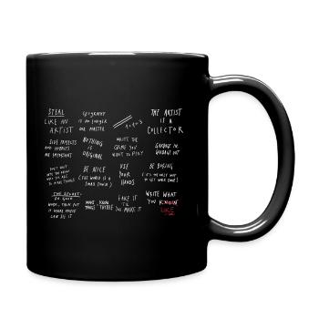 Funny Sayings Fake Friends Aesthetic Meme - Full Colour Mug - black - Right