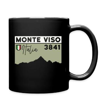 Monte Viso Randonnée Monviso Ascension Arête Est - Mug uni - noir - Droite