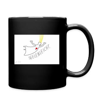Seelenleicht - Tasse einfarbig - Schwarz - Rechts
