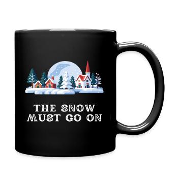 The snow must go on - Village pitoresque - Full Colour Mug - black - Right