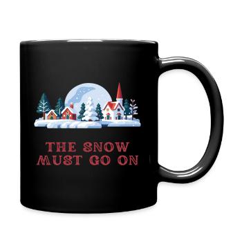 The snow must go on - Village pitoresque (red) - Full Colour Mug - black - Right