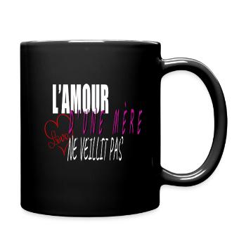 l'amour d'une mère - Mug uni - noir - Droite
