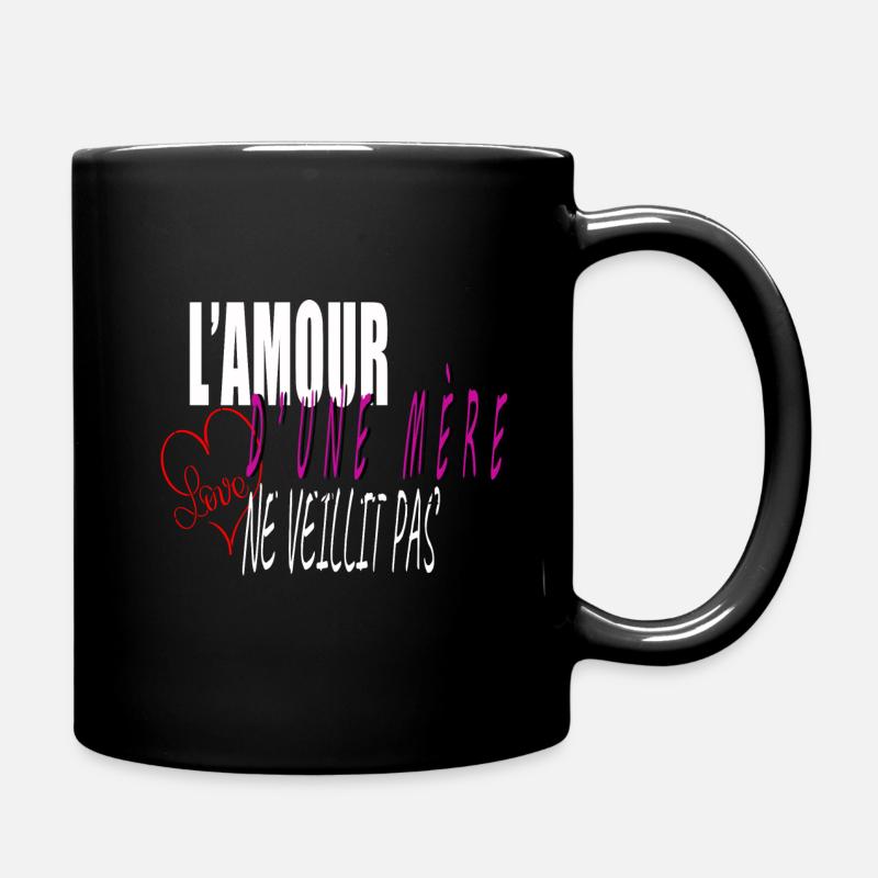 l'amour d'une mère - Mug uni - noir