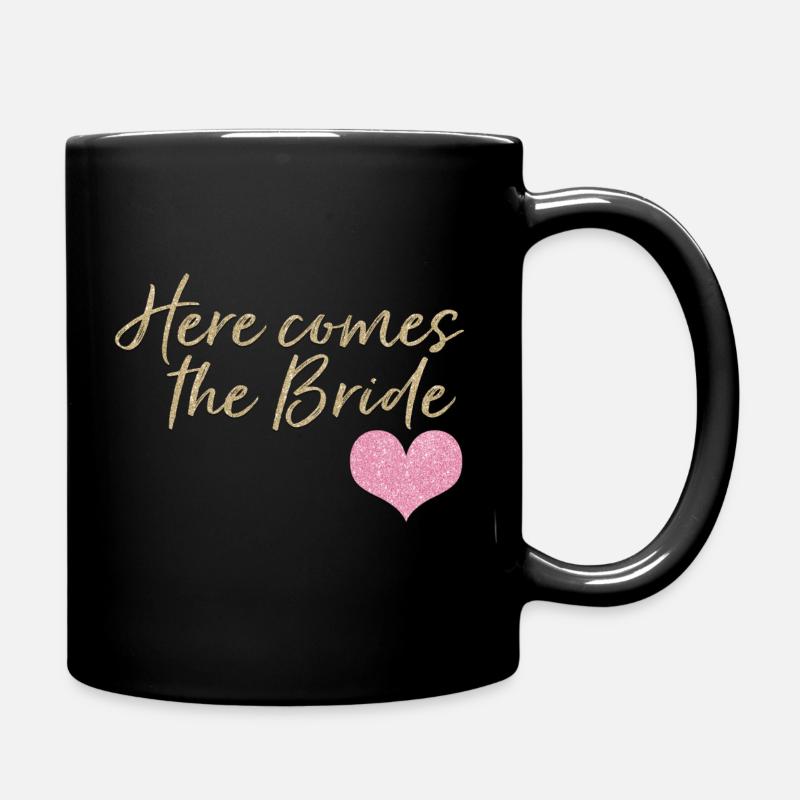 Here comes the Bride - Tasse einfarbig - Schwarz