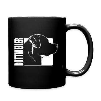 Rottweiler Profil Chiens Chien Wilsigns - Mug uni - noir - Droite
