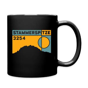 Stammerspitze Piz Tschütta Berg Samnaun mountain tour - Full Colour Mug - black - Right