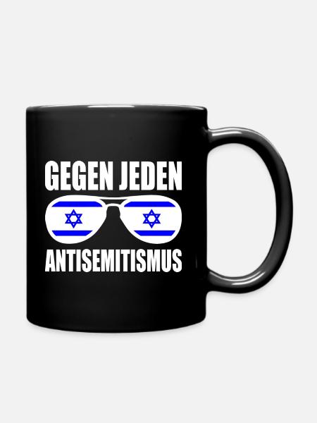 gegen jeden antisemitismus - Tasse einfarbig - Schwarz
