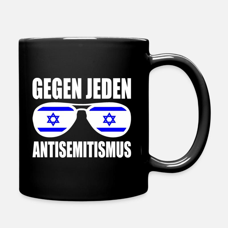 gegen jeden antisemitismus - Tasse einfarbig - Schwarz
