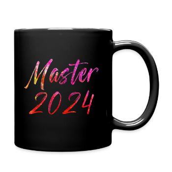 Master 2024 - Tasse einfarbig - Schwarz - Rechts