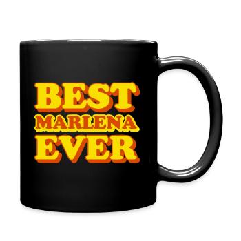 Funny gift with first name Marlena - Full Colour Mug - black - Right