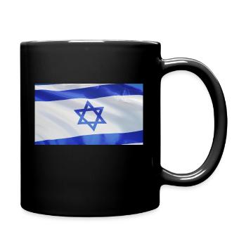 Israel Flag - Tasse einfarbig - Schwarz - Rechts