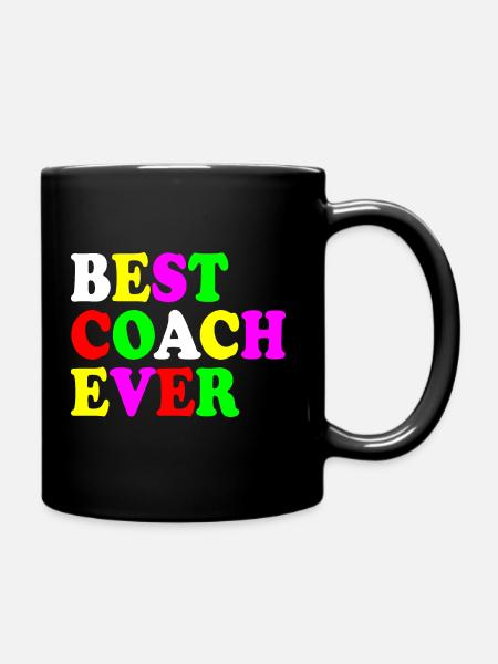 Best coach ever - Tasse einfarbig - Schwarz
