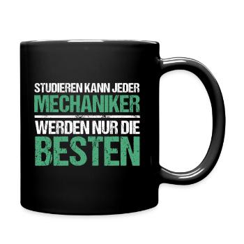 Anyone can study - Mechanic Edition - Full Colour Mug - black - Right