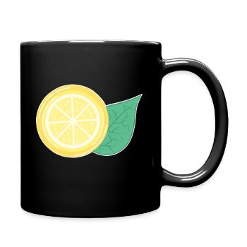 Lemon - Full Colour Mug - black - Right