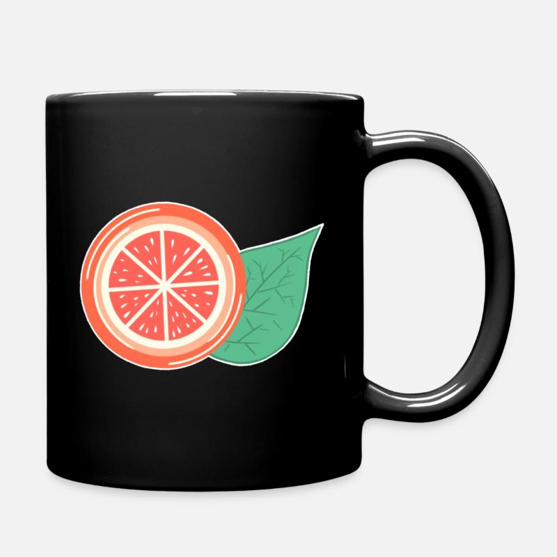 Orange - Full Colour Mug - black