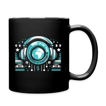 Funky DJ Kopfhörer – Musik & Party Vibes - Tasse einfarbig - Schwarz - Rechts