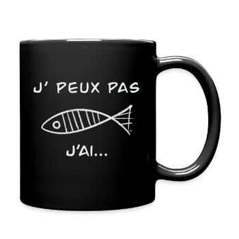 J’peux pas j’ai - Mug uni - noir - Droite