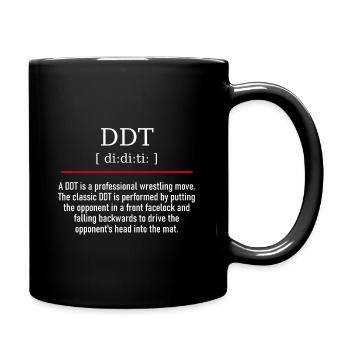 DDT - spelling and description - Tasse einfarbig - Schwarz - Rechts