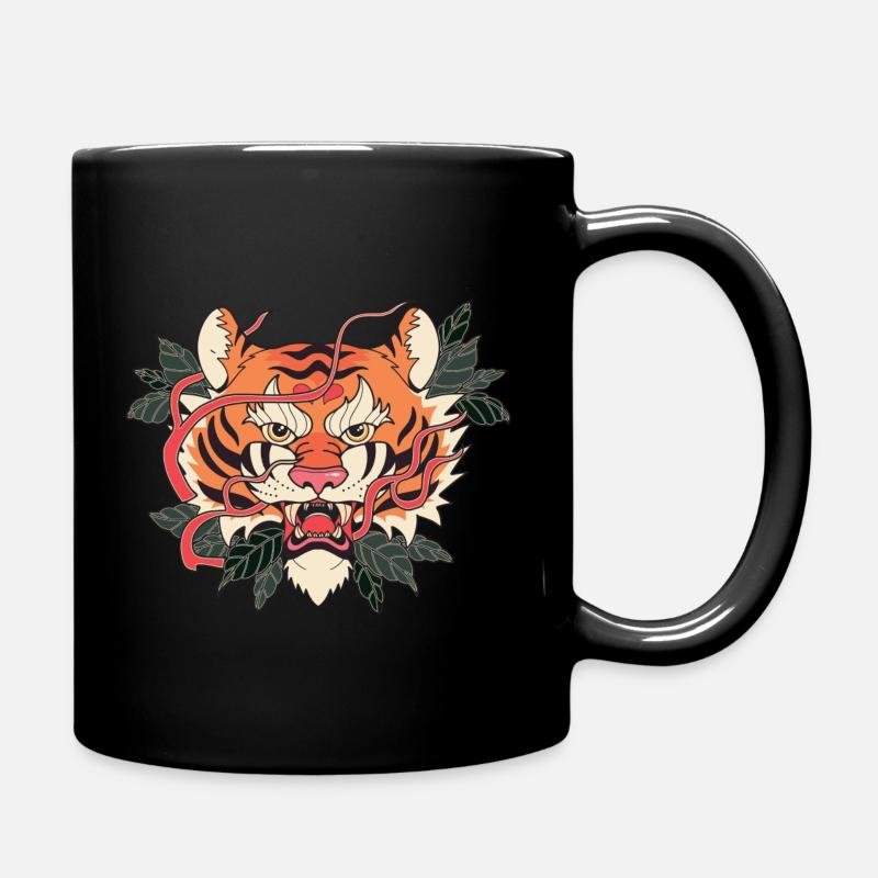 Japan Tiger - Full Colour Mug - black