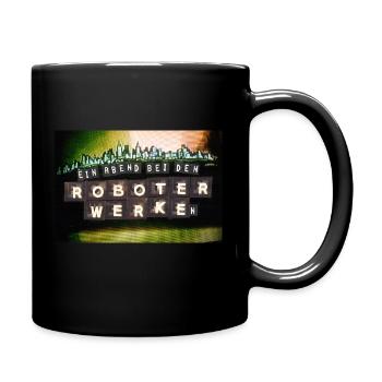 Roboterwerke Ein Abend - Tasse einfarbig - Schwarz - Rechts