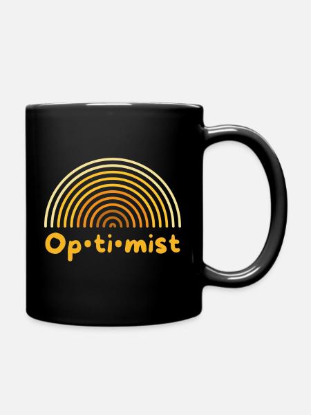 Optimist - Tasse einfarbig - Schwarz