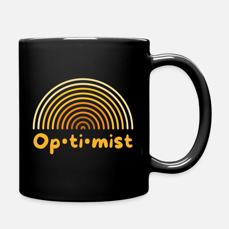 Optimist - Tasse einfarbig - Schwarz