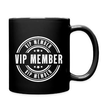 Tampon de membre VIP - Mug uni - noir - Droite