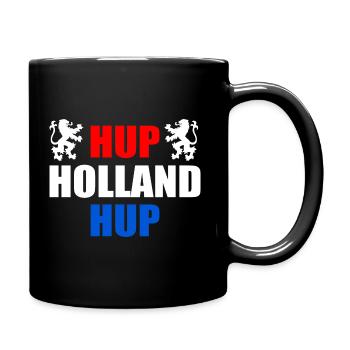 Hup holland hup - Tasse einfarbig - Schwarz - Rechts