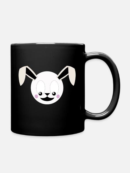 Hase - Tasse einfarbig - Schwarz