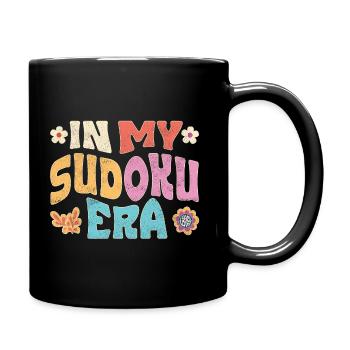 in my Sudoku Era - Tasse einfarbig - Schwarz - Rechts