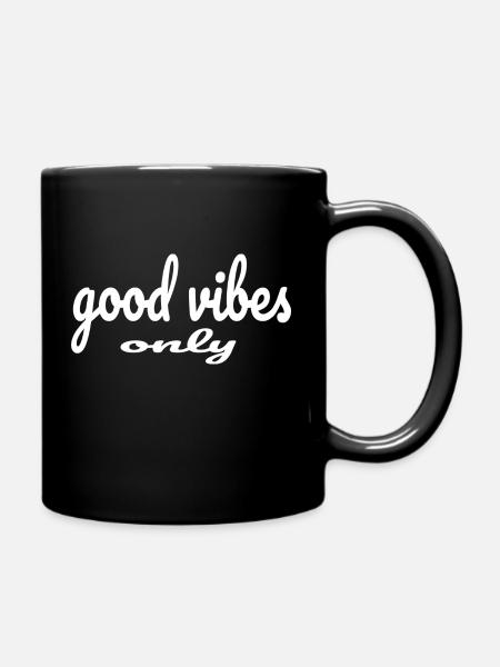 Sois heureux - Mug uni - noir