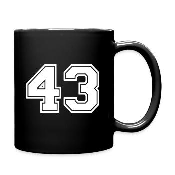 43 - Tasse einfarbig - Schwarz - Rechts