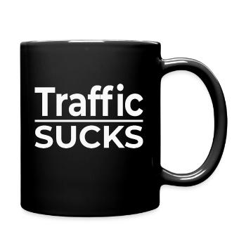 Traffic Sucks - Full Colour Mug - black - Right