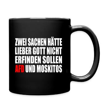 Contre la droite - Mug uni - noir - Droite
