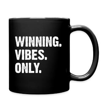 Winning Vibes Only - Full Colour Mug - black - Right