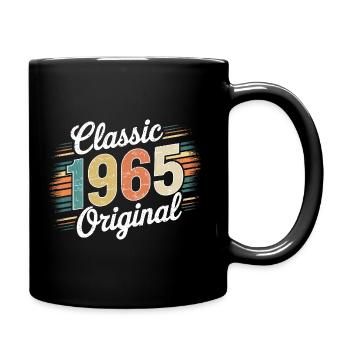 Classic 1965 Original - 60. Geburtstag - Tasse einfarbig - Schwarz - Rechts