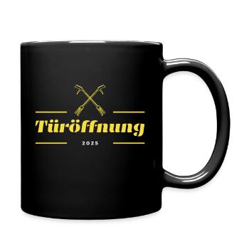 OUVERTURE DE PORTE 2025 avec outil de broyage - Mug uni - noir - Droite