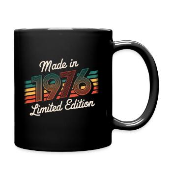 Fabriqué en 1976 Edition Limitée - 49ème Anniversaire - Mug uni - noir - Droite