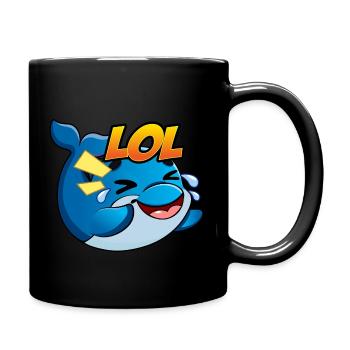 LOL - Tasse einfarbig - Schwarz - Rechts