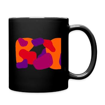 Modernes Design in Colourblocking - Tasse einfarbig - Schwarz - Rechts