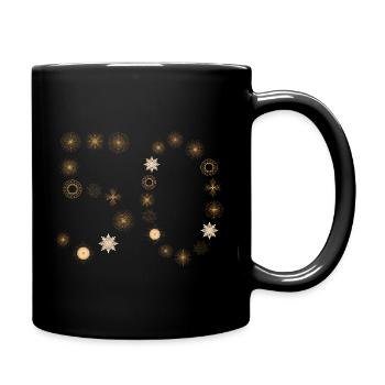 50 Birthday 50 Years Number - Full Colour Mug - black - Right