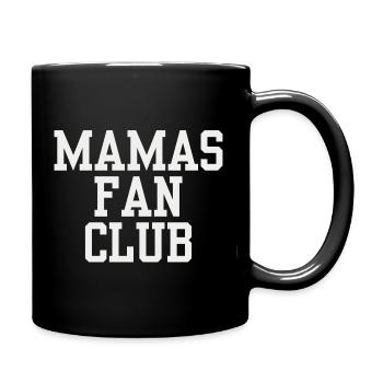 Mama Fanclub Vater Kind Outfit Muttertag Familie - Tasse einfarbig - Schwarz - Rechts