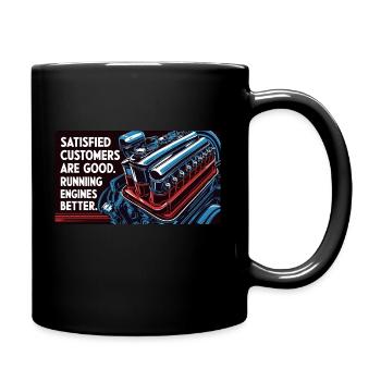 Engine - Tasse einfarbig - Schwarz - Rechts