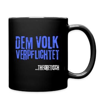 Committed to the people ... Theoretical - Full Colour Mug - black - Right