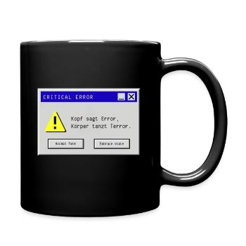 (T)error - Tasse einfarbig - Schwarz - Rechts